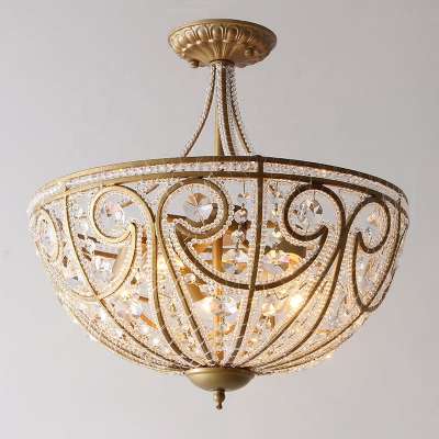 Italian home ceiling lamp decorative crystal modern light  C6107-4C