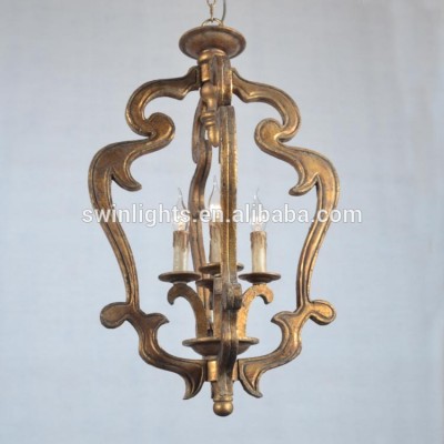 searching top classical wooden chandelier made in GuZhen China