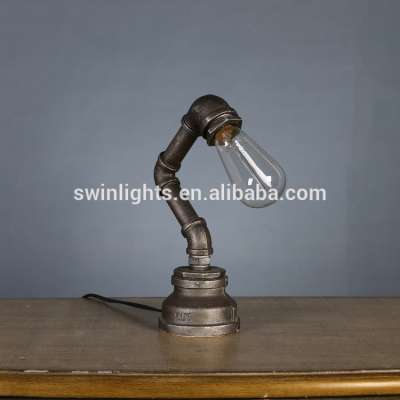 Industrial robot loft Edison retro personality conduit table lamp Coffee shop decoration creative desk lamp