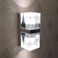 Modern GU10 Crystal Ice Cube up and down Wall Light for stair decorative